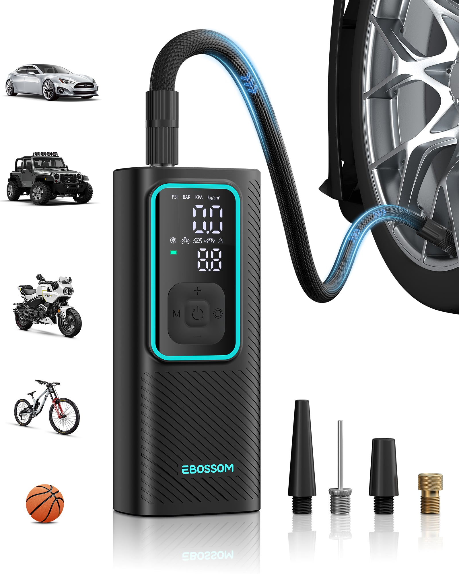 EBOSSOM PortableAir Pump I7 Pro